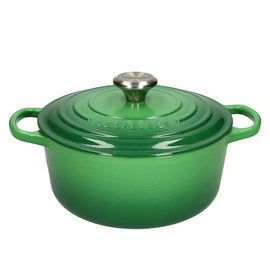LeCreuset - Rôti- / Faitout Signature rond Bambou 24cm 4,2l Bezig met laden...