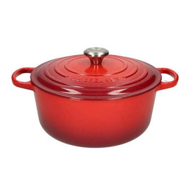 LeCreuset - Rôti- / Faitout Signature rond Rouge cerise 18cm 1,8l Bezig met laden...