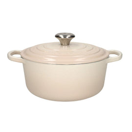 LeCreuset - Rôti- / Faitout Signature rond Meringue 20cm 2,4l Bezig met laden...