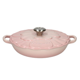 Le Creuset - Cocotte Campagnard Signature Blossom 26 cm Coquillage Rose Bezig met laden...