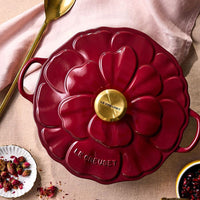 Le Creuset - Signature Campagnard Casserole Blossom - Grenat - 26 cm Le Creuset