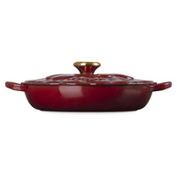 Le Creuset - Signature Campagnard Casserole Blossom - Grenat - 26 cm Le Creuset