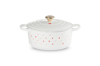 Le Creuset - Stoofpan Rond met Hartmotief in Geëmailleerd Gietijzer Braadpan Le Creuset