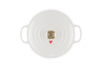 Le Creuset - Stoofpan Rond met Hartmotief in Geëmailleerd Gietijzer Braadpan Le Creuset