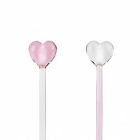 Lepelclub - Glazen Lepels - Hart - Roze LepelClub
