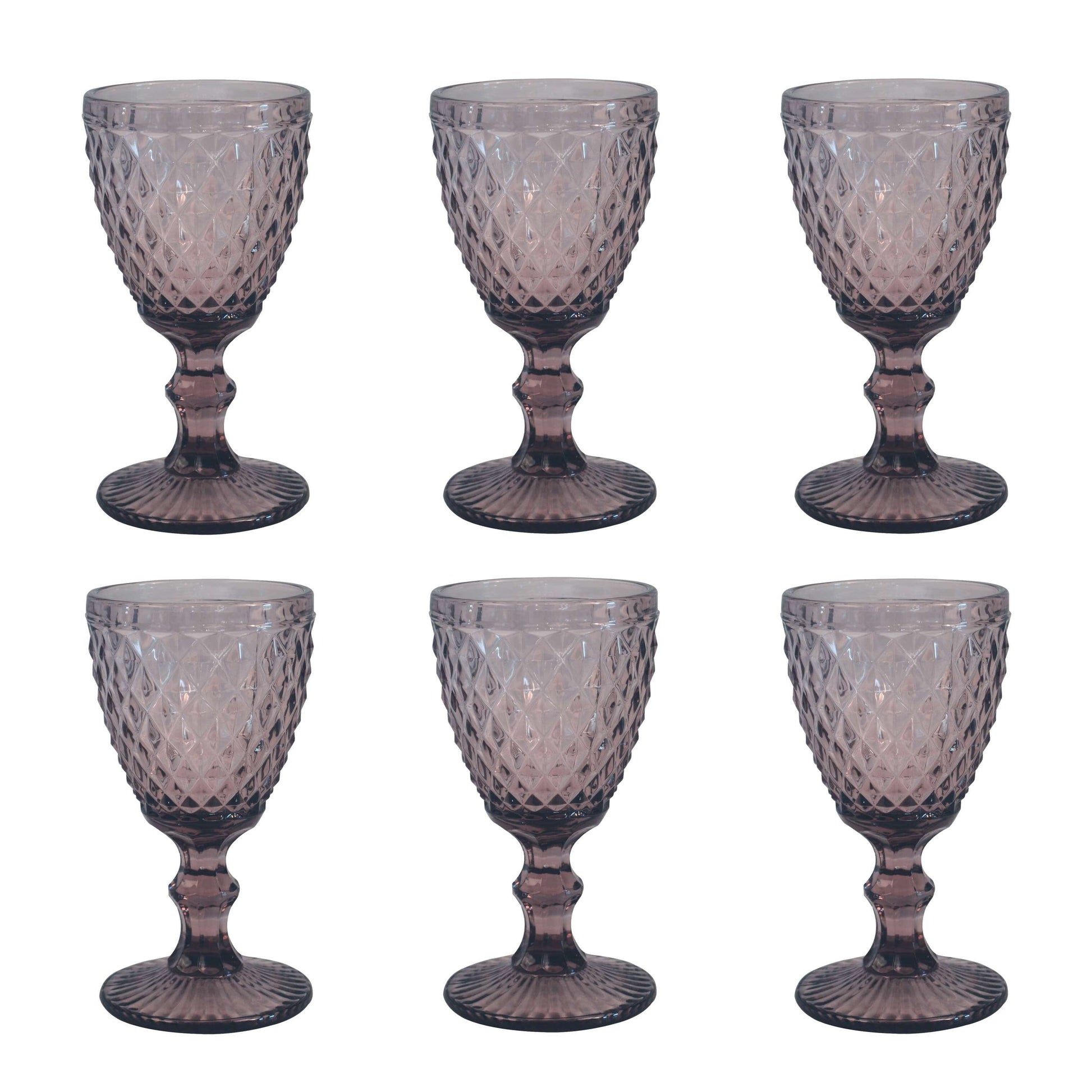 Medard de Noblat - Diamond - Wine Glass 20cl - Purple (set of 6) Medard de Noblat