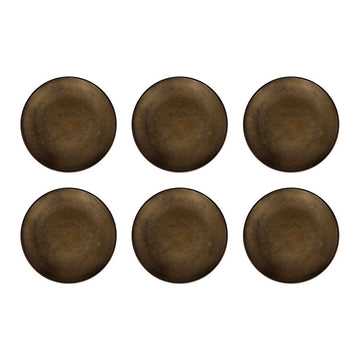 Medard de Noblat - Feeling Bronze Dessertbord 21 cm (set van 6) Dessertborden Medard de Noblat