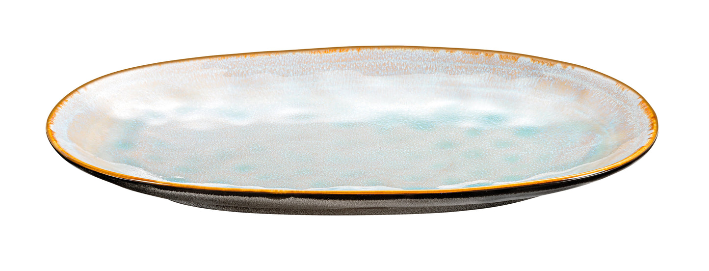Medard de Noblat - Shadow Aqua Extra Grote Serveerschaal 36 x 22 cm (set van 2) Serveerschaal Medard de Noblat