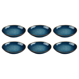 Medard de Noblat - Vertigo Denim Pastabord 20.5 cm (set van 6) Medard de Noblat - Vertigo Denim Pastabord 20.5 cm (set van 6) Pastaborden Medard de Noblat