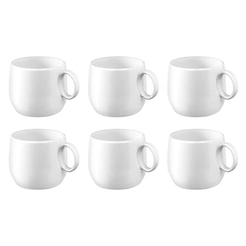 Medard de Noblat - Yaka White Koffie & Theekop 20 cl (set of 6) Koffie/Theekoppen Medard de Noblat