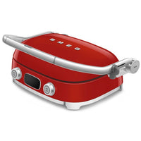 Smeg - Multifunctionele Grill | Rood | Jaren 50 | Contactgrill