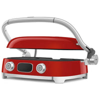 Smeg - Multifunctionele Grill | Rood | Jaren 50 | Contactgrill