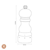 Peugeot - Paris u'select Zoutmolen parelgrijs hout 18 cm Zoutmolen Peugeot