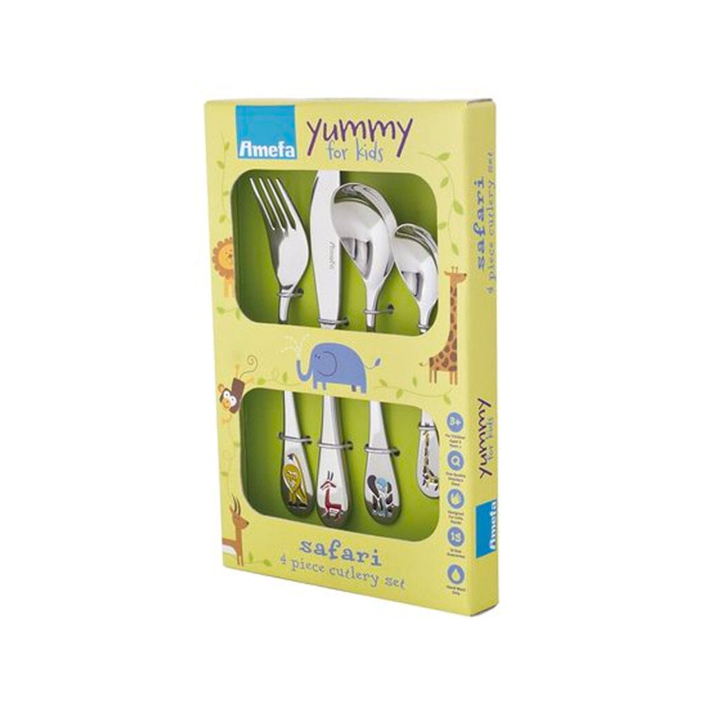Safari 0430 mirror 18/0 4-pc Children set in gift box Amefa