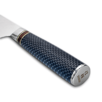 Couteaux Shinrai - Couteau de chef Dragonfire Micarta Jewels 20 cm - Couteau de chef édition spéciale Couteaux Shinrai