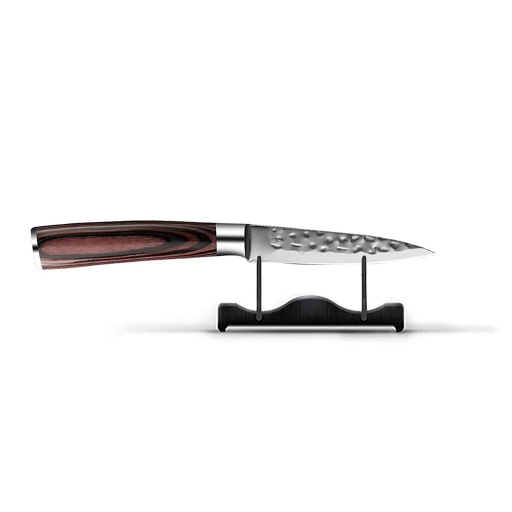 Shinrai Knives - Hammered RVS 3-delige Messenset - Koksmes + Nakiri + Schilmes Messenset Shinrai Knives