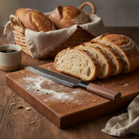 Shinrai Knives - Kurayami 7-delige Damascus Messenset Messenset Shinrai Knives