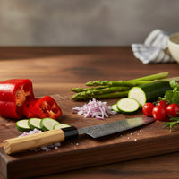 Shinrai Knives - Takumi Kaza Damascus Santokumes 18 cm Santokumes Shinrai Knives