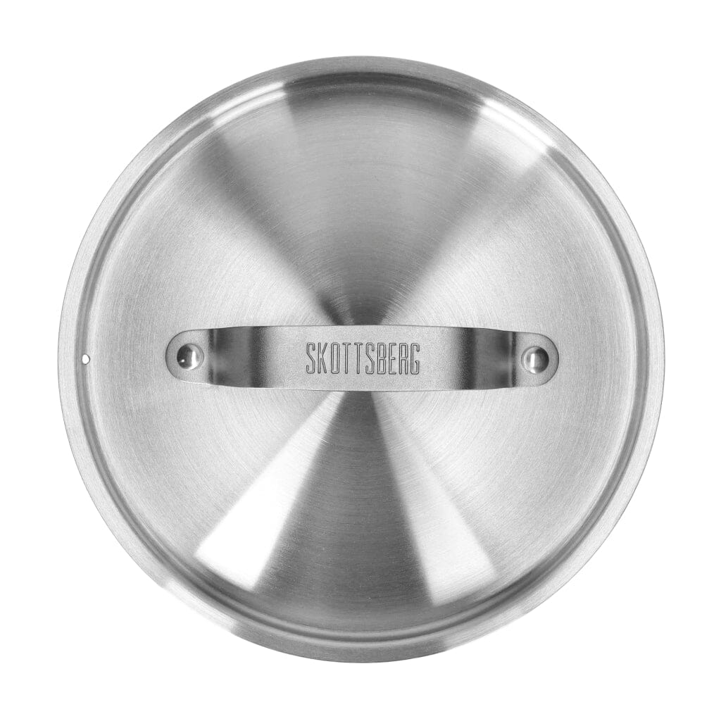 Skottsberg - Stainless Steel Steelpan 14 cm met deksel Steelpan Skottsberg