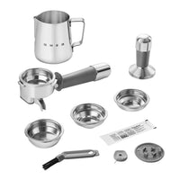 Smeg - Espressomachine | Wit | Jaren 50 | Handmatige espressomachine met geïntegreerde bonenmaler Handmatige Espressomachine Smeg