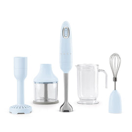 Smeg - Mixeur plongeant | Bleu pastel | années 1950 | Mixeur plongeant avec accessoires Bezig met laden...