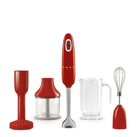 Smeg - Mixeur plongeant | Rouge | années 1950 | Mixeur plongeant avec accessoires Bezig met laden...