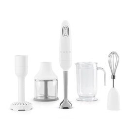 Smeg - Mixeur plongeant | Blanc | années 1950 | Mixeur plongeant avec accessoires Bezig met laden...