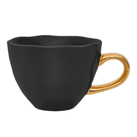 Urban Nature Culture - Good Morning - Cappuccino Mok - Black Urban Nature Culture