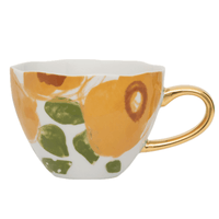 Urban Nature Culture - Good Morning - Cappuccino Mok - Floral Art - Caramel Cappuccino kopjes Urban Nature Culture