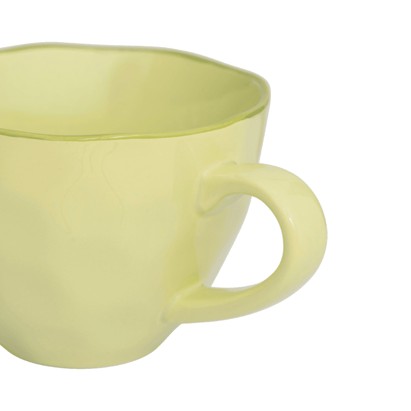 Culture de la nature urbaine - Bonjour - Mug cappuccino - Sculpté - Vert pâle Culture de la nature urbaine