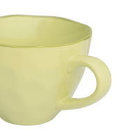 Culture de la nature urbaine - Bonjour - Mug cappuccino - Sculpté - Vert pâle Culture de la nature urbaine