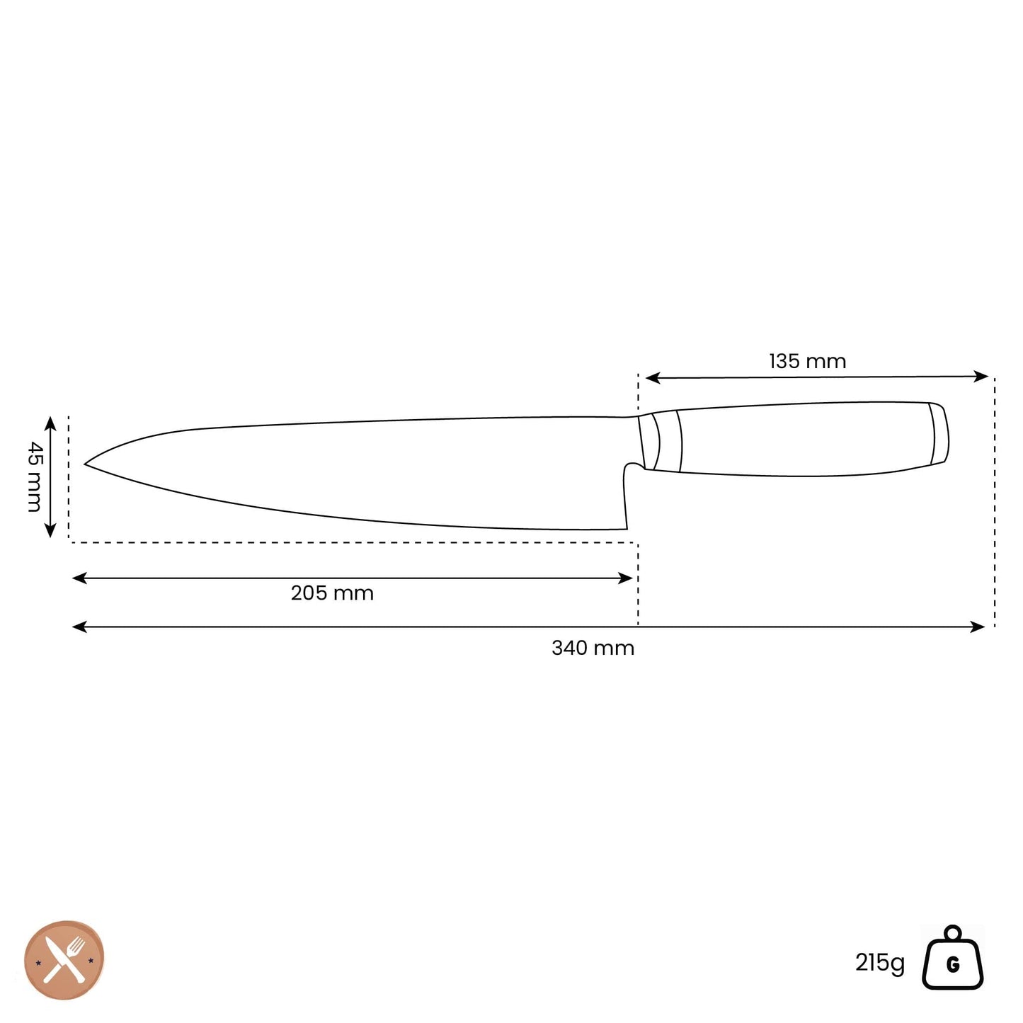 Yaxell - Super Gou Koksmes 20 cm Koksmes Yaxell