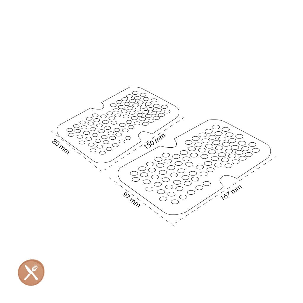 Zwilling - Fresh & Save Inlegrooster glazen dozen M/L 2-delig Zwilling