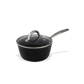 Cook & Pan - Signature Steelpan 18 cm met glazen deksel By C&P - Signature Steelpan 18 cm met glazen deksel Steelpan By C&P