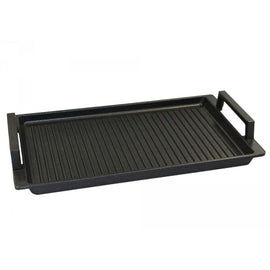Eurolux - Grillplaat 41 CM x 24 CM - Flexinductie Eurolux - Grillplaat met grepen 41 x 24 x 2,5 cm - Flexinductie Grillplaat Eurolux
