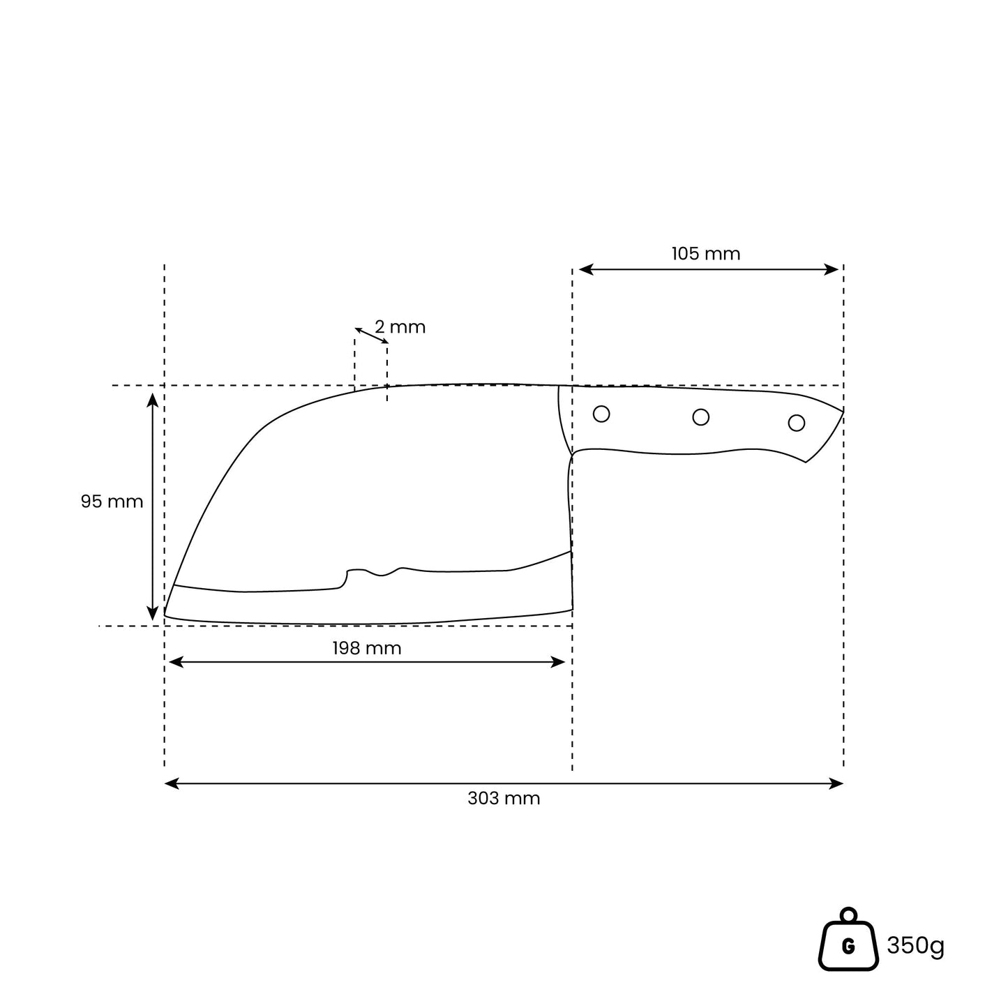 Forged Japans Knife Type 1 Keukenmessen Shinrai Japan