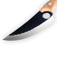 Hammered RVS Gladiator Series - Universeel Koksmes met holster Shinrai Japan