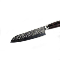 Hammered RVS Santoku 18 cm Shinrai Japan