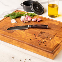 Japanse Damascus Print Series - Klein Santoku mes (13cm) Keukenmessen Shinrai Japan