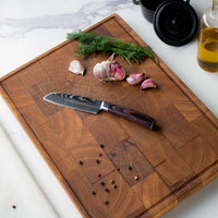 Japanse Damascus Print Series - Klein Santoku mes (13cm) Keukenmessen Shinrai Japan