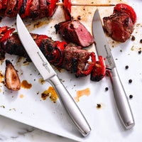 Messermeister - Avanta 4-delige zilvere steak messenset Messensets Messermeister