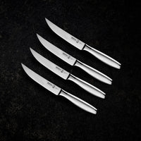 Messermeister - Avanta 4-delige zilvere steak messenset Messensets Messermeister