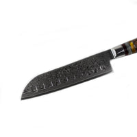Micarta Jewels Damascus Santoku 18 cm Keukenmessen Shinrai Japan