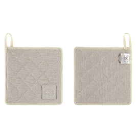 Witloft - Maniques en coton recyclé (2 pcs.) - Sable Bezig met laden...