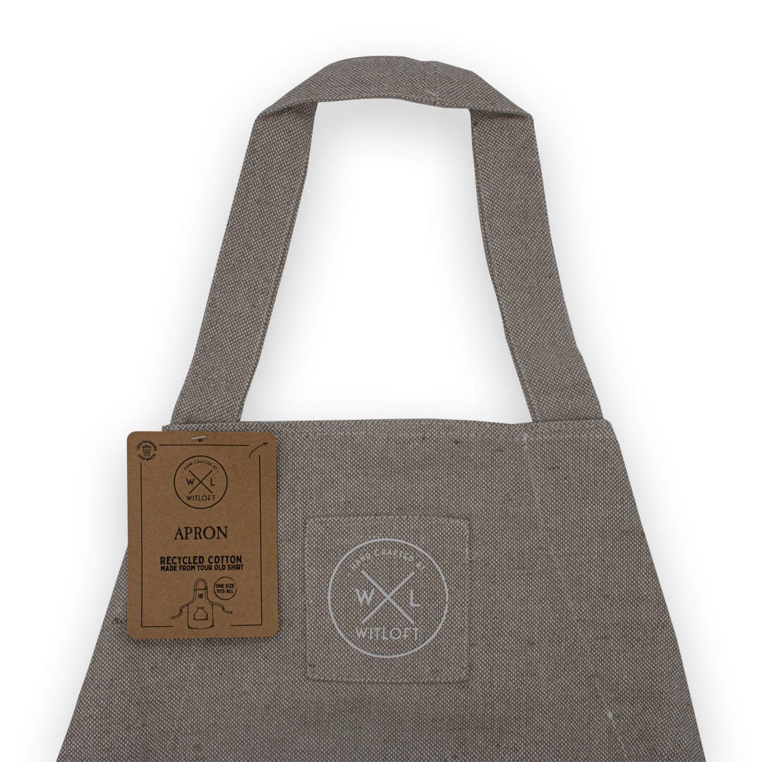 Witloft - Gerecycled Katoen Schort - Zand Schort katoen Witloft