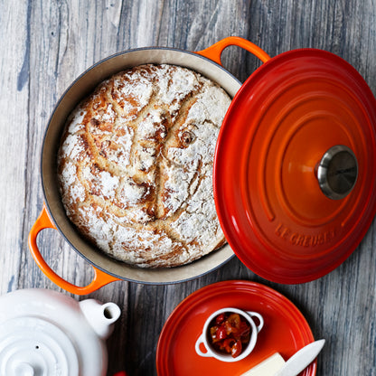 LeCreuset - Rôti- / Faitout Signature rond Orange-rouge 18cm 1,8l
