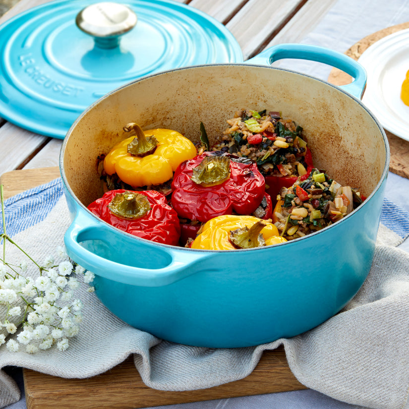 LeCreuset - Rôti- / Faitout Signature rond Bleu Caraïbes 20cm 2,4l