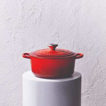 LeCreuset - Rôti- / Faitout Signature rond Rouge cerise 24cm 4,2l