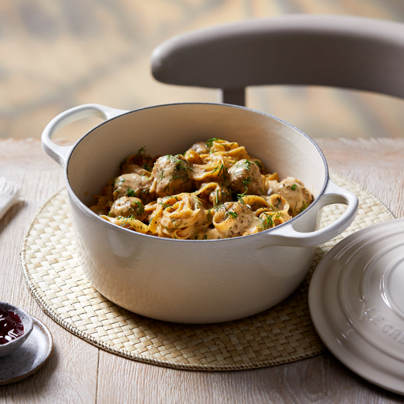 LeCreuset - Rôti- / Faitout Signature rond Meringue 24cm 4.2l