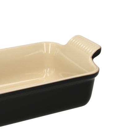 Le Creuset - Heritage Ovenschaal rechthoekig Ebbenzwart 32 x 24 cm